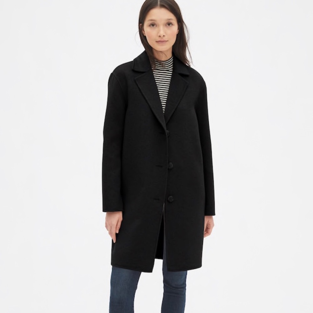 Wool Blend Trench Coat